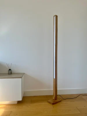 VERDI Wooden Floor Lamp - Natural Oak Wood